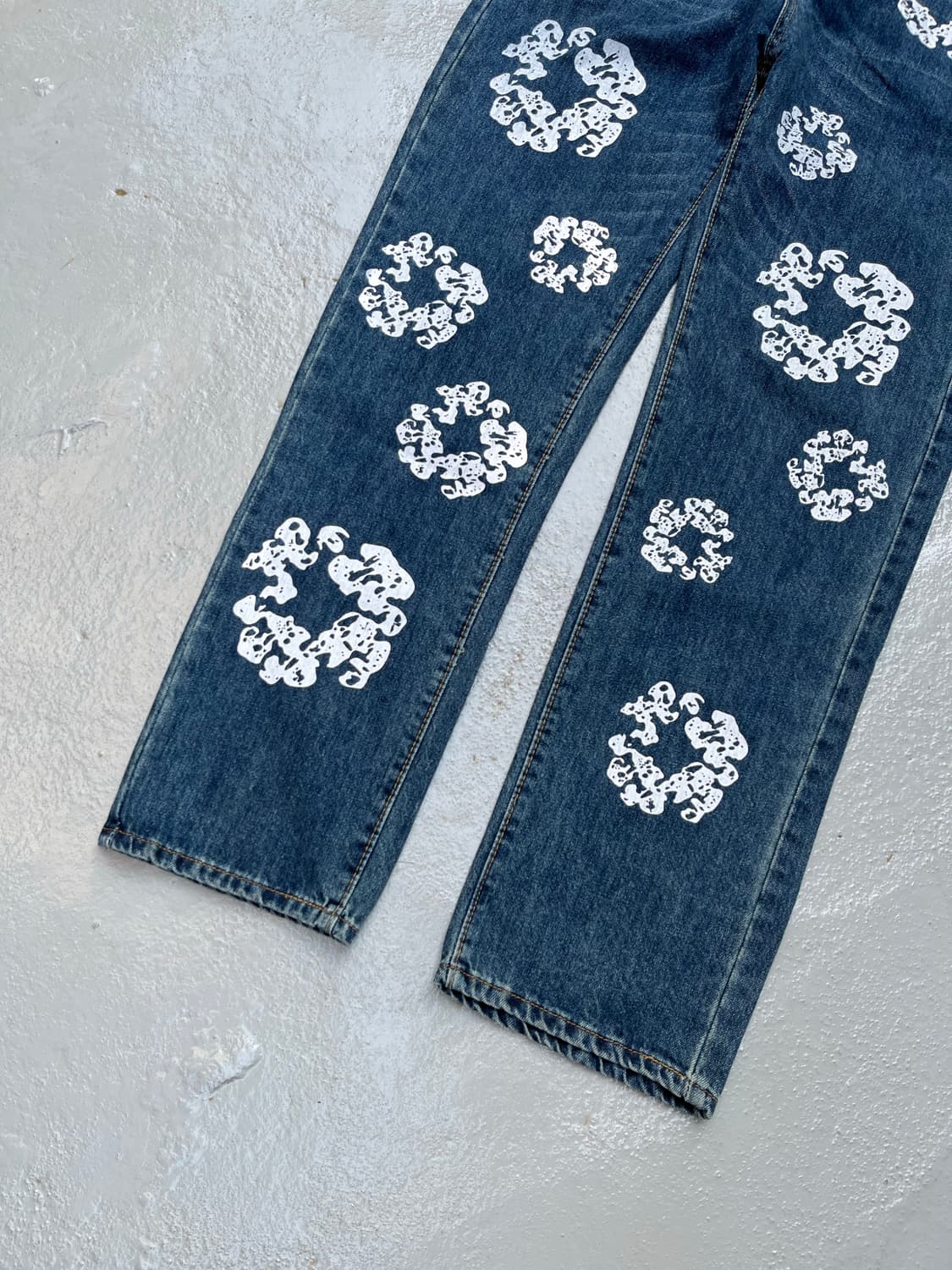 34) Vintage Flower Printing Jeans 상품이미지5