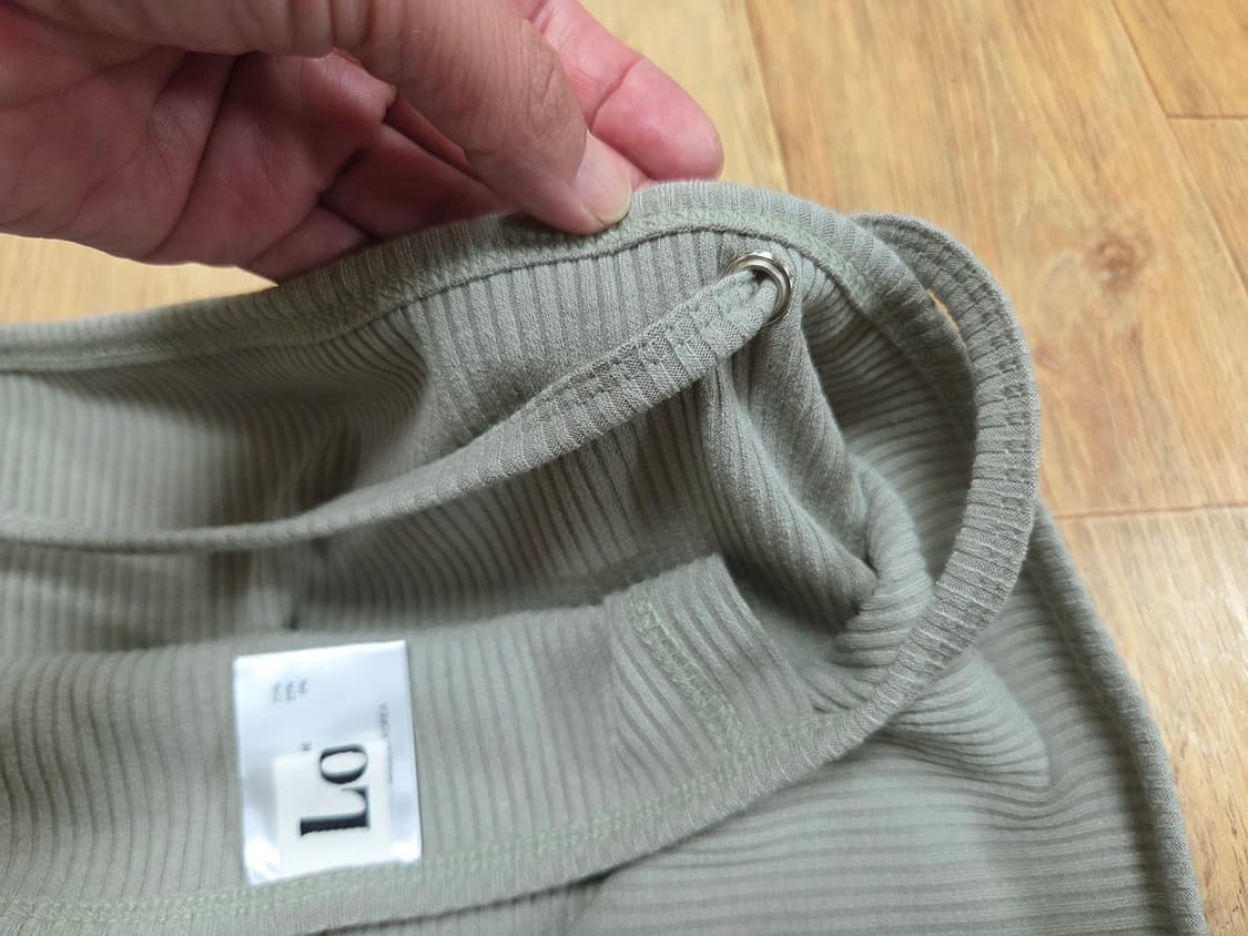 로투(LOTU) 리브드 랩스커트 프리사이즈 새상품 상품이미지7