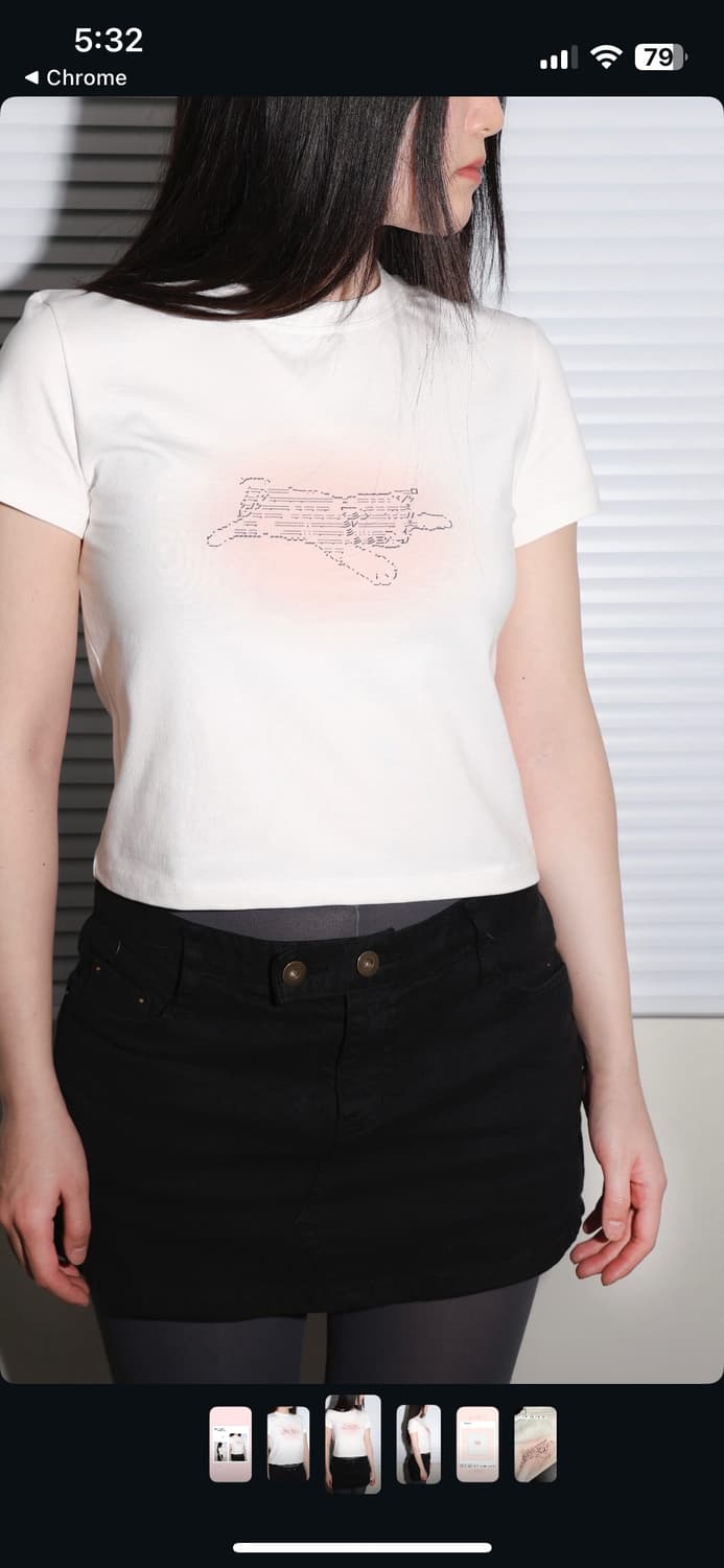 미지아카이브sleeping cat tee 상품이미지3