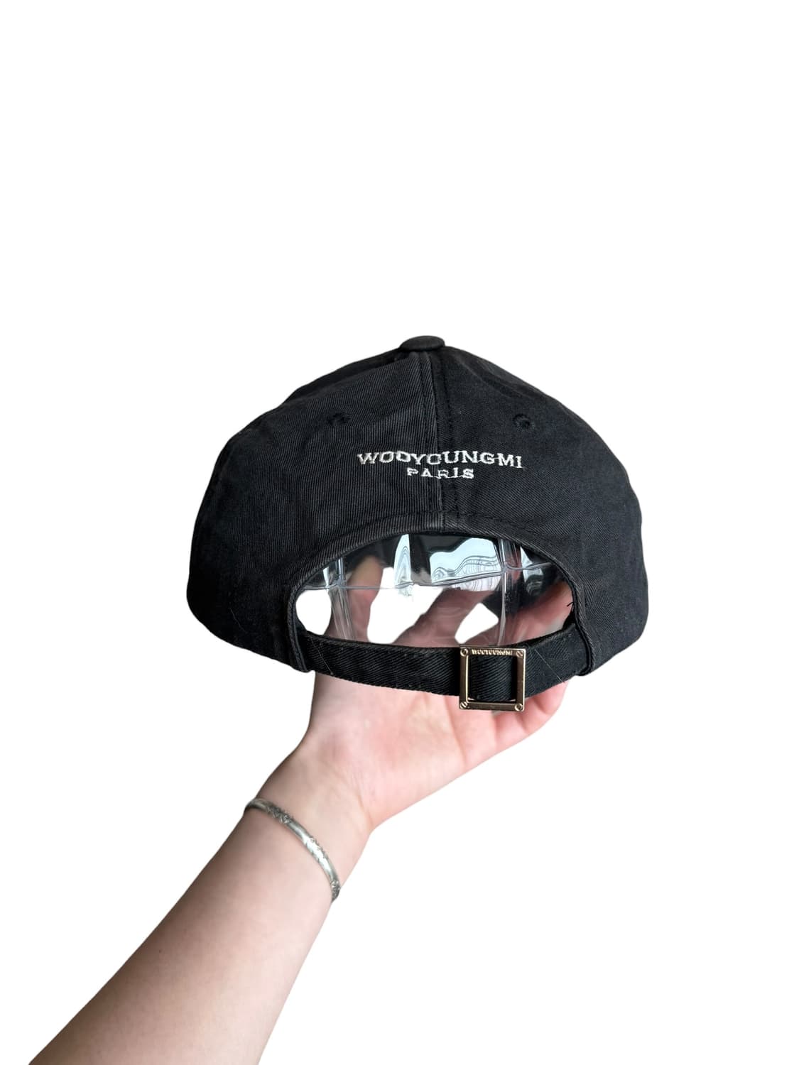 우영미 블랙 로고 캡 상품이미지3