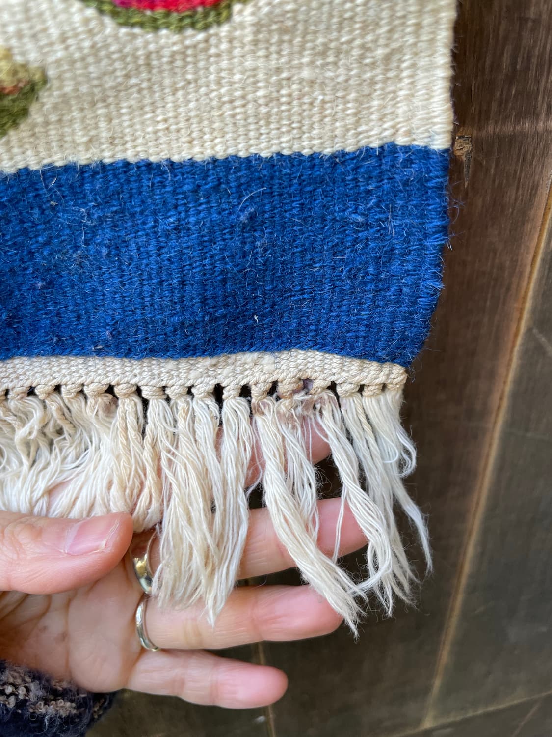 Vintage Hand Woven Wool Rug 상품이미지7