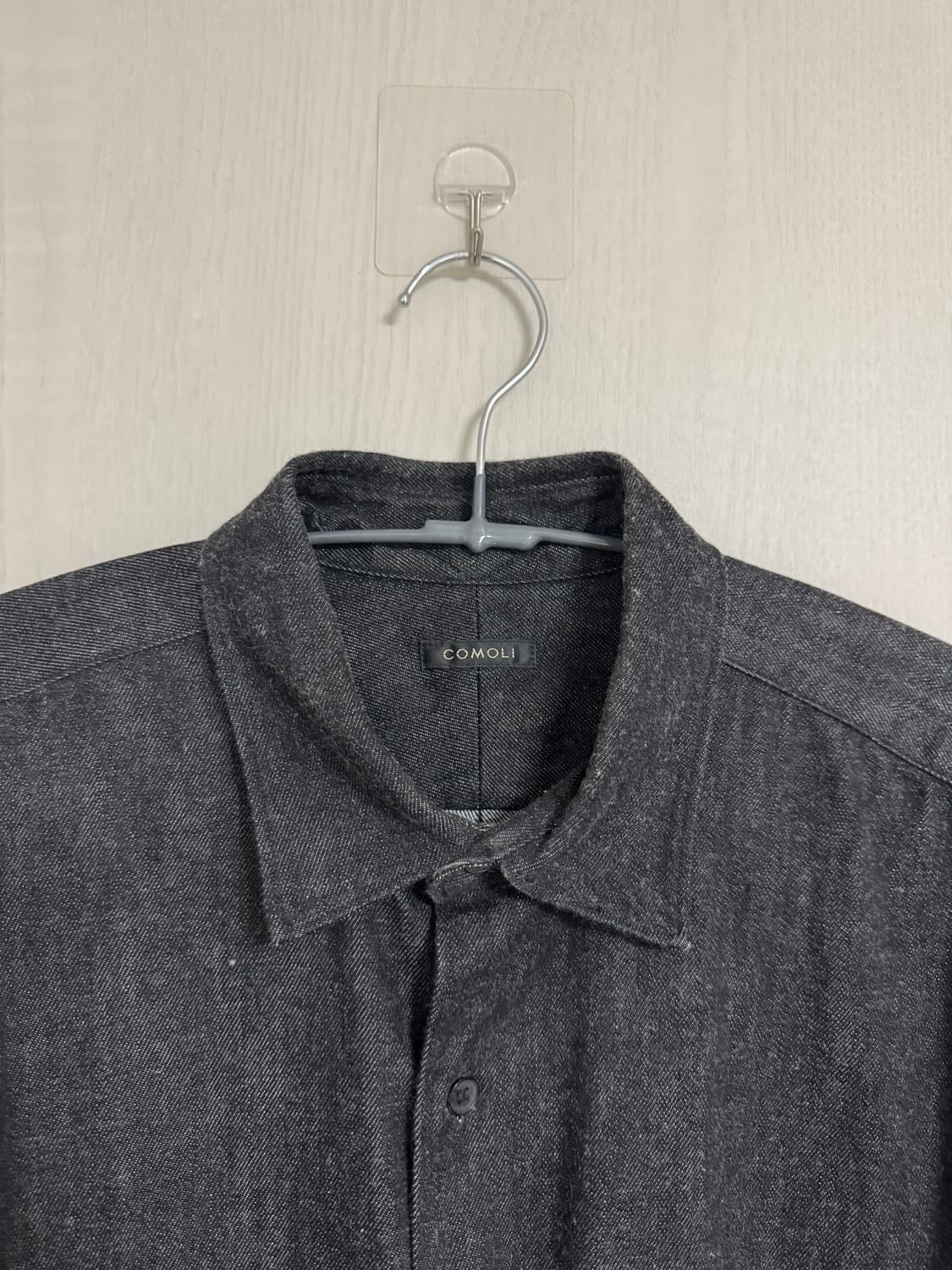 코모리 블랙에크루 데님셔츠  상품이미지3