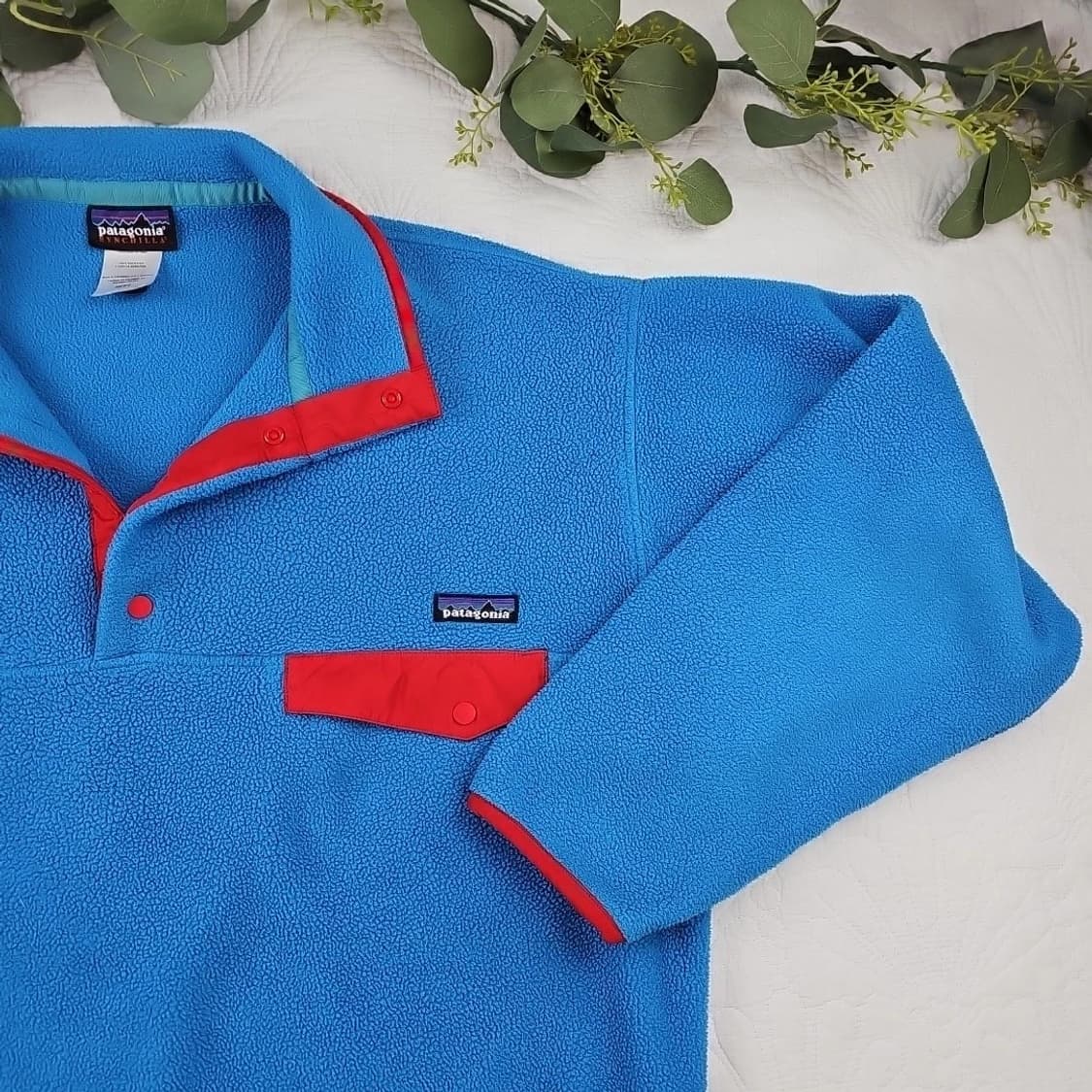 00s 콜롬비아 파타고니아 신칠라 스냅-T 패시지 블루 레드 상품이미지3