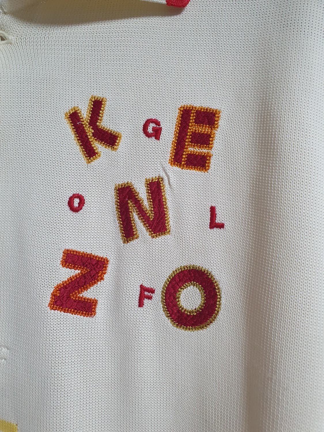 겐조 골프 니트 카라티 아이보리 100 추천 Size 3 상품이미지6
