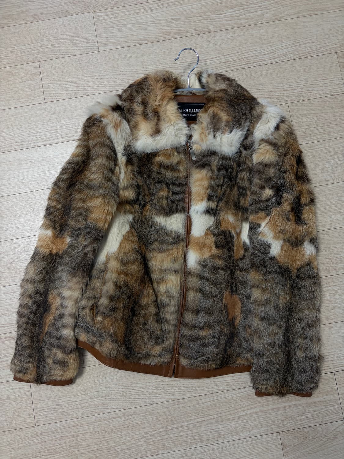 [55] Valen Salucci 호피 레더 자켓 상품이미지1