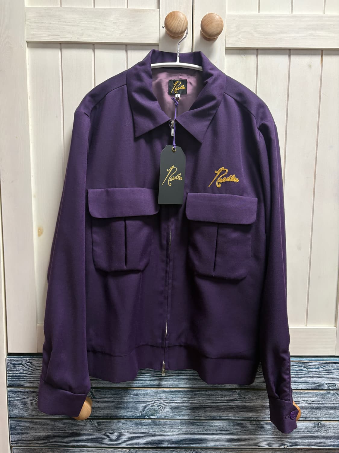 니들스 레이온 집업 자켓 s사이즈 상품이미지1