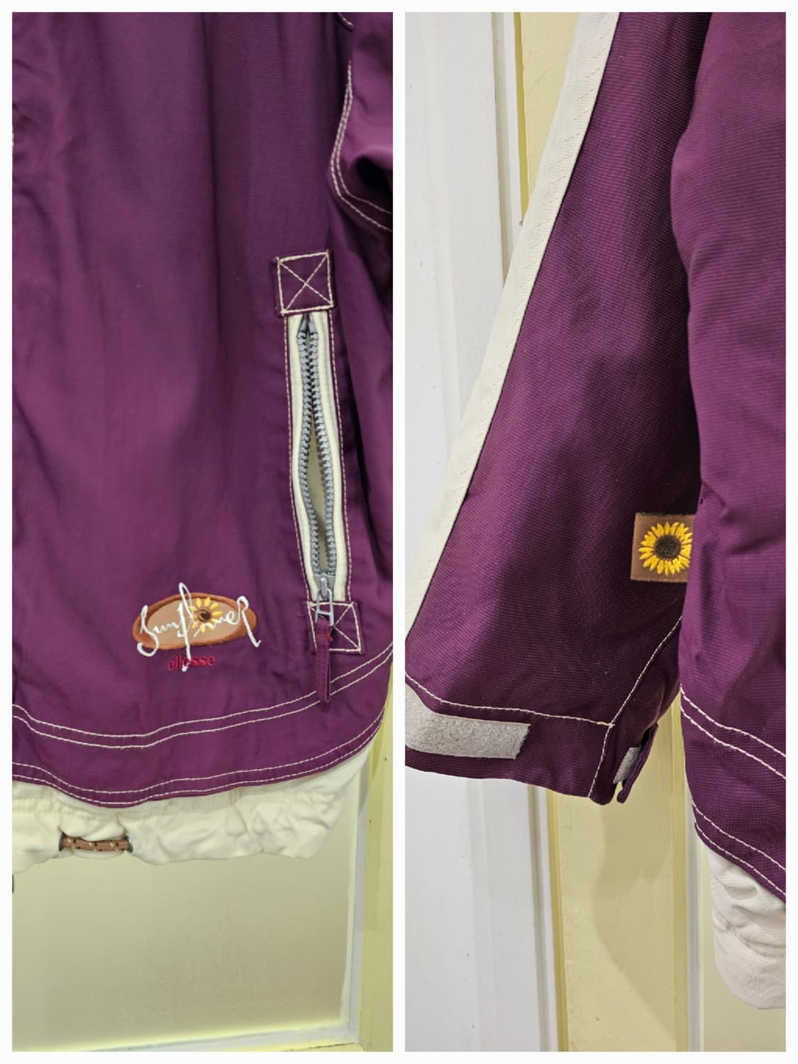 90's ellesse sunflower 퍼플 소프트쉘 후드자켓 상품이미지7