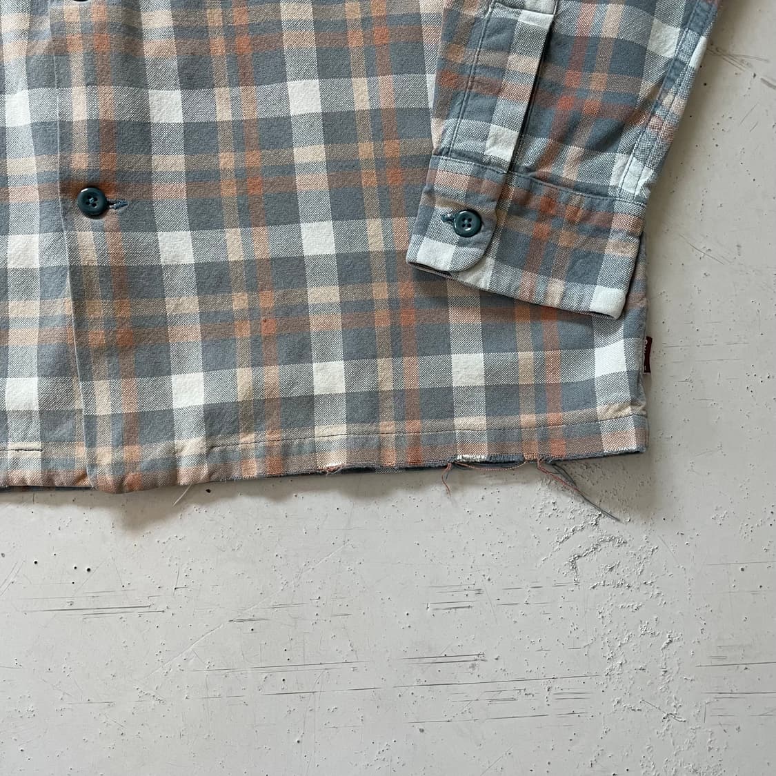 2000’s  Stussy Open Collar Check Shirt 상품이미지4