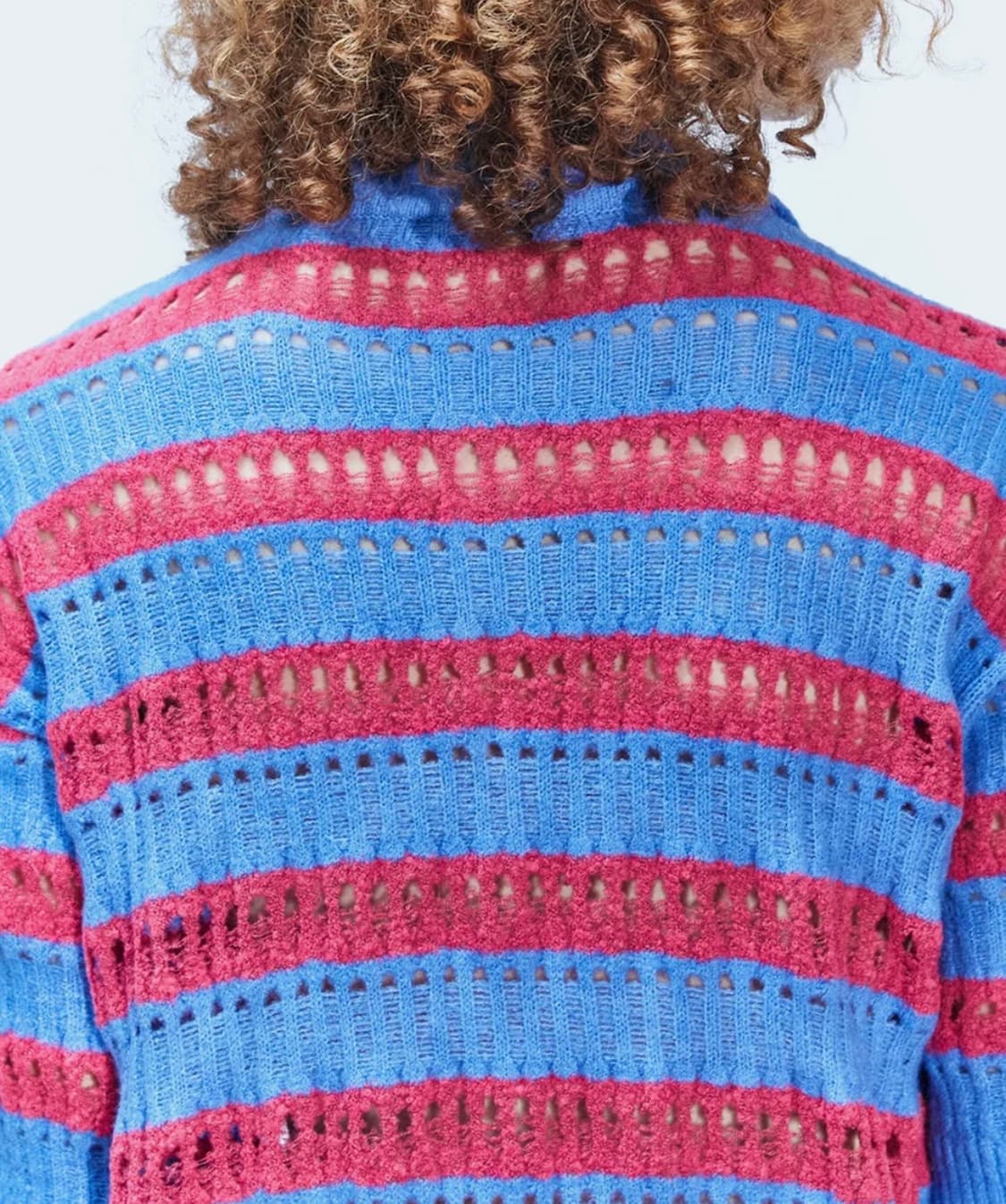 XL) 앤더슨벨 버블 스트라이프 썸머 폴로 스웨터 반팔 니트 상품이미지4