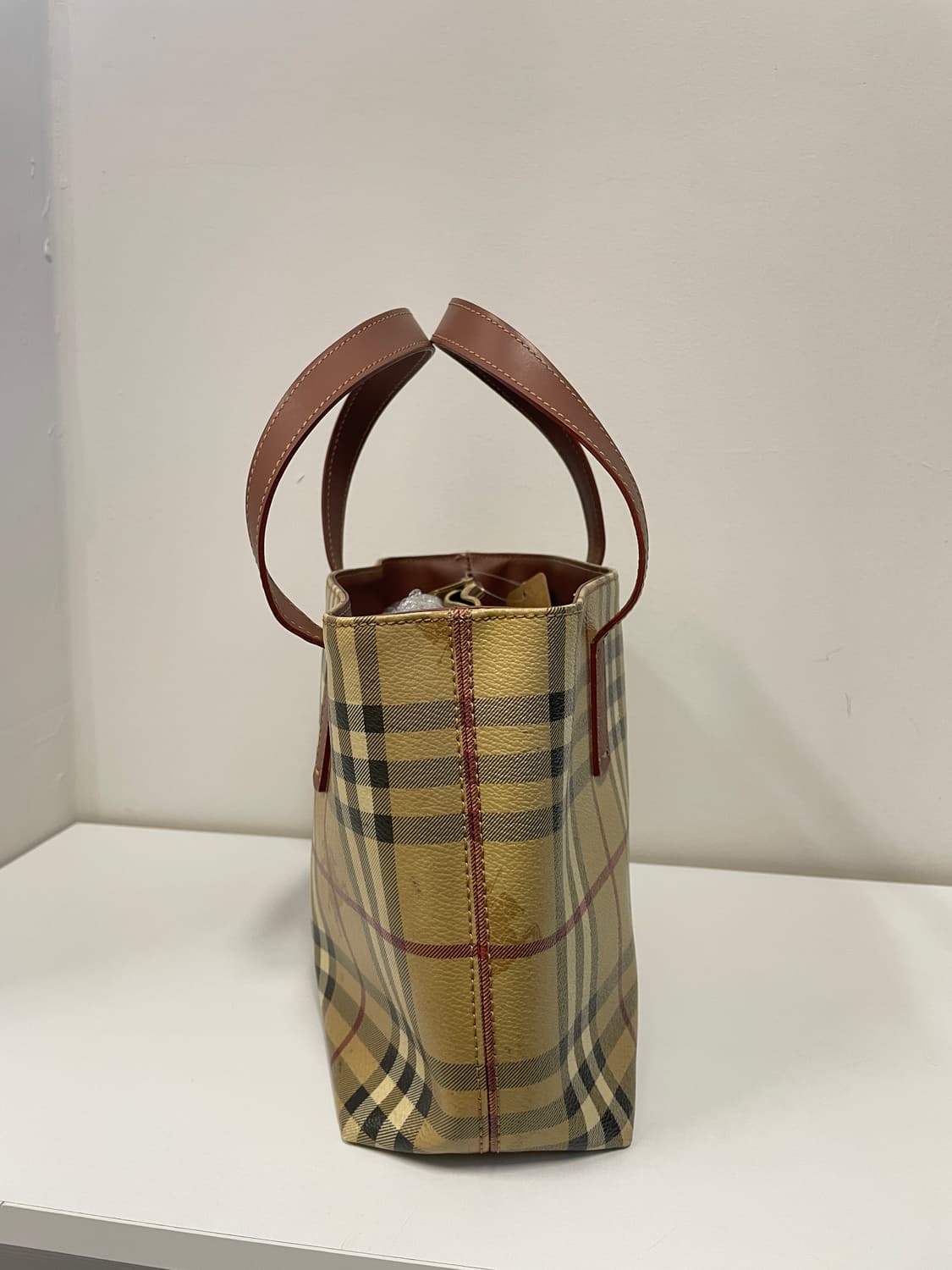 버버리 노바 체크 PVC 토트백 상품이미지2