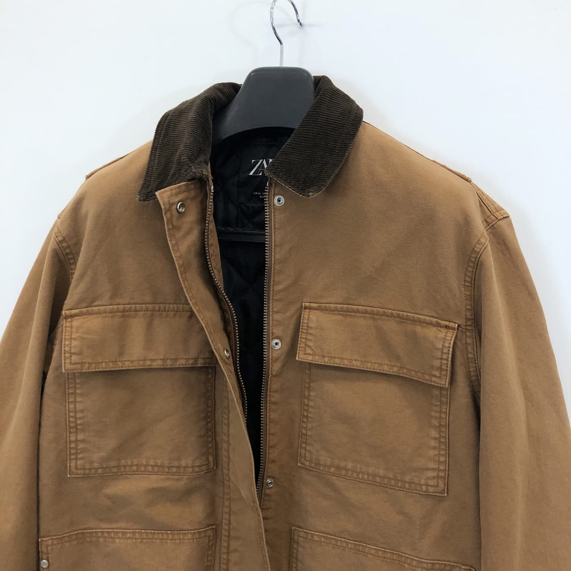 자라 콘트라스트 워크패딩점퍼 XS 오버  상품이미지5