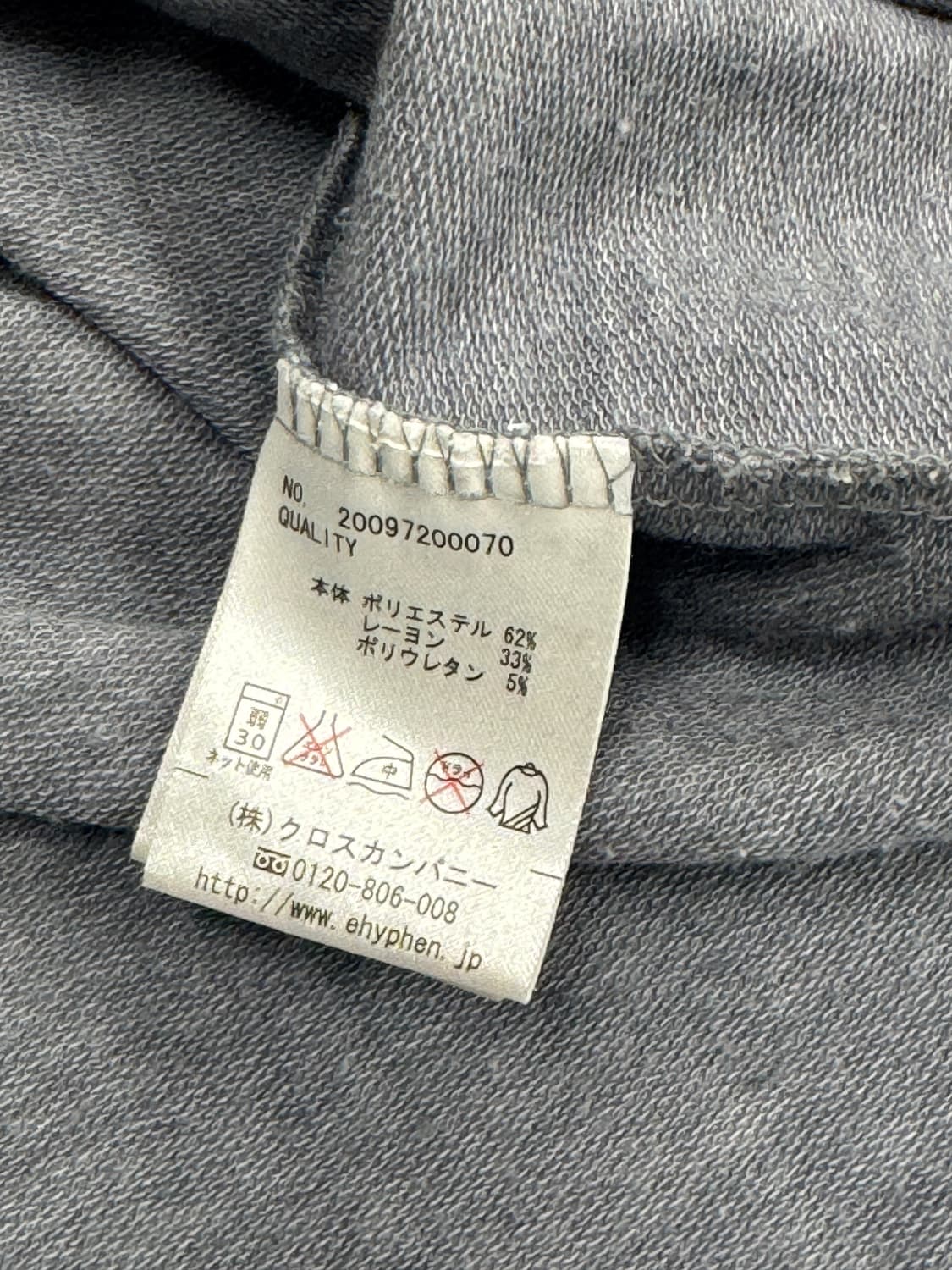 Ehyphenwold gallety 쇠맛 브이넥 락 펑크 긴팔 티셔츠 상품이미지5