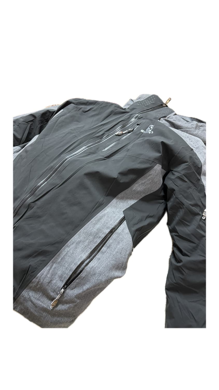 살로몬 고어텍스 후드 자켓 원드스토퍼 그레이 블랙 M 상품이미지2