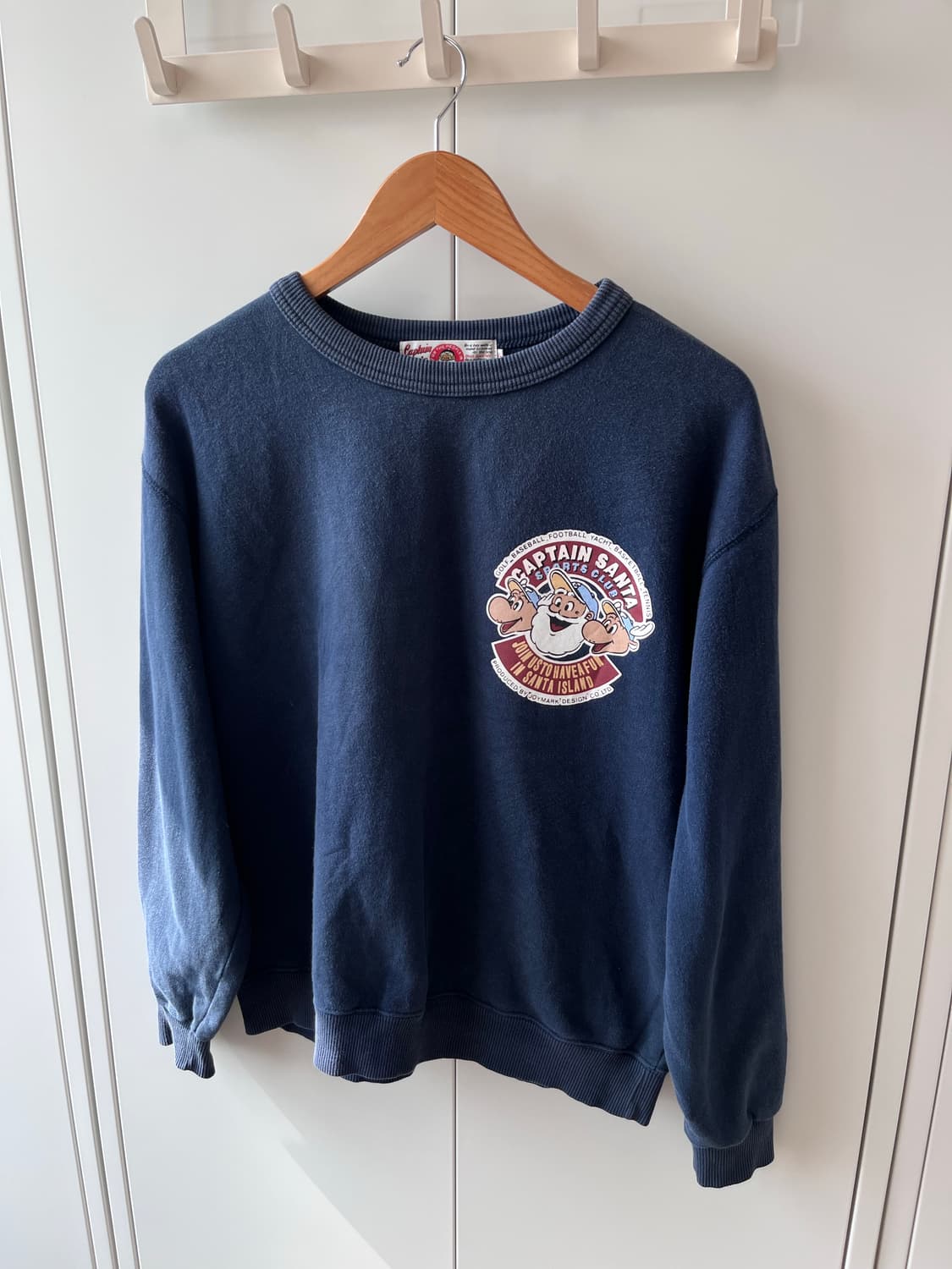 Captain santa 캡틴 산타 빈티지 네이비 맨투맨 상품이미지7