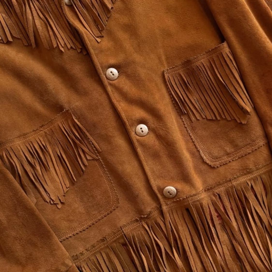 70년대 웨스턴 프린지 스웨이드 자켓 상품이미지8