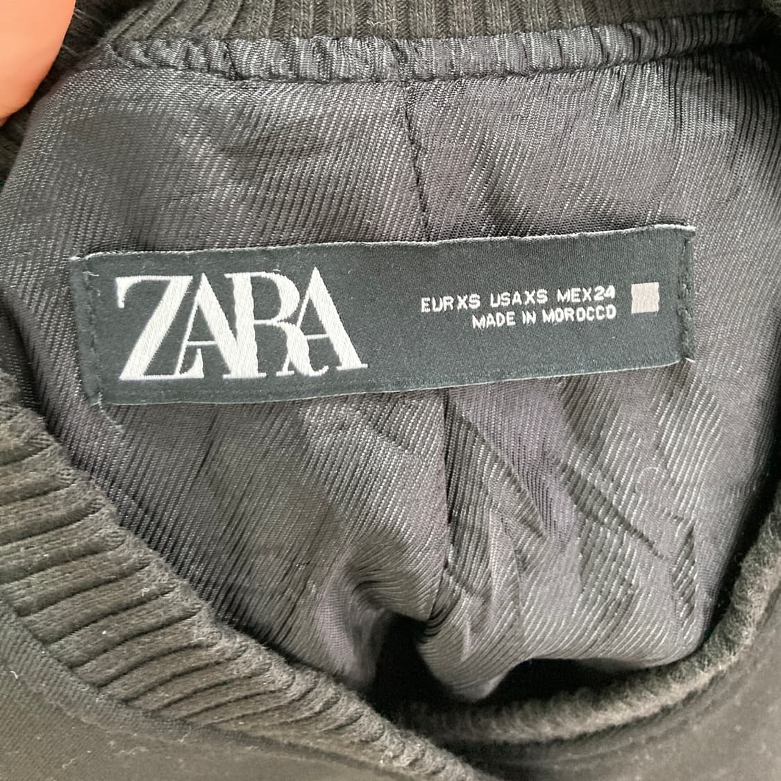 자라 여성숏캐주얼자켓 블랙 S  상품이미지4