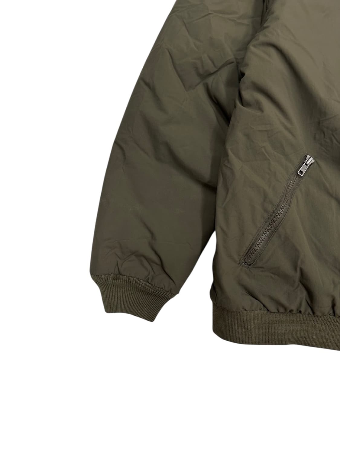 엘엘빈 기모 집업 카키 (L~2XL) 상품이미지6