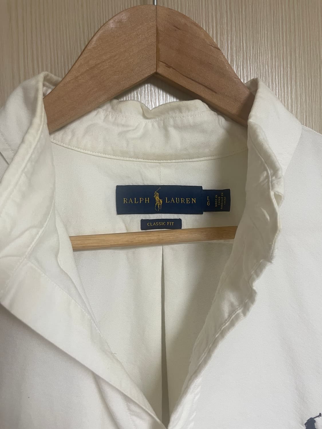 폴로 화이트 셔츠 클래식핏 상품이미지2