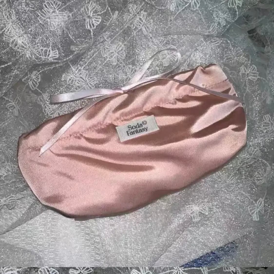 발레코어 리본 화장품 파우치 필통 핑크 상품이미지1