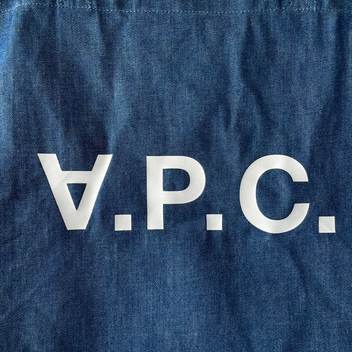 APC 아페쎄 데님 에코백 도트백 가방 상품이미지4