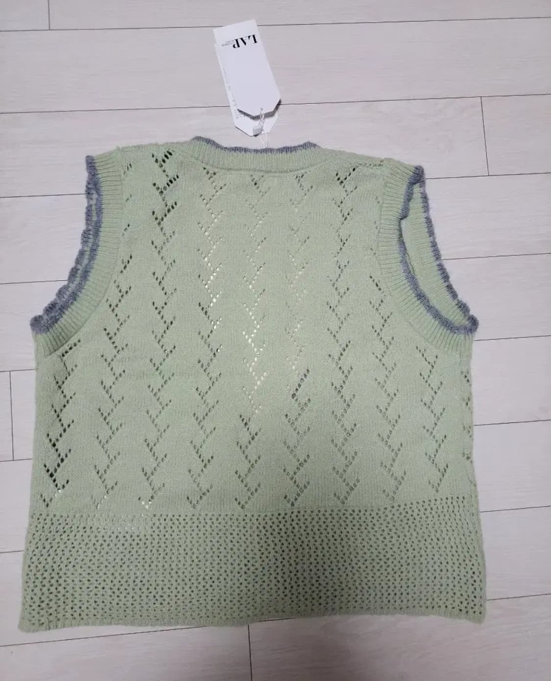 급처새상품!LAP 러블리한 니트조끼베스트 리즈리사st레니본st오즈세컨st 상품이미지8