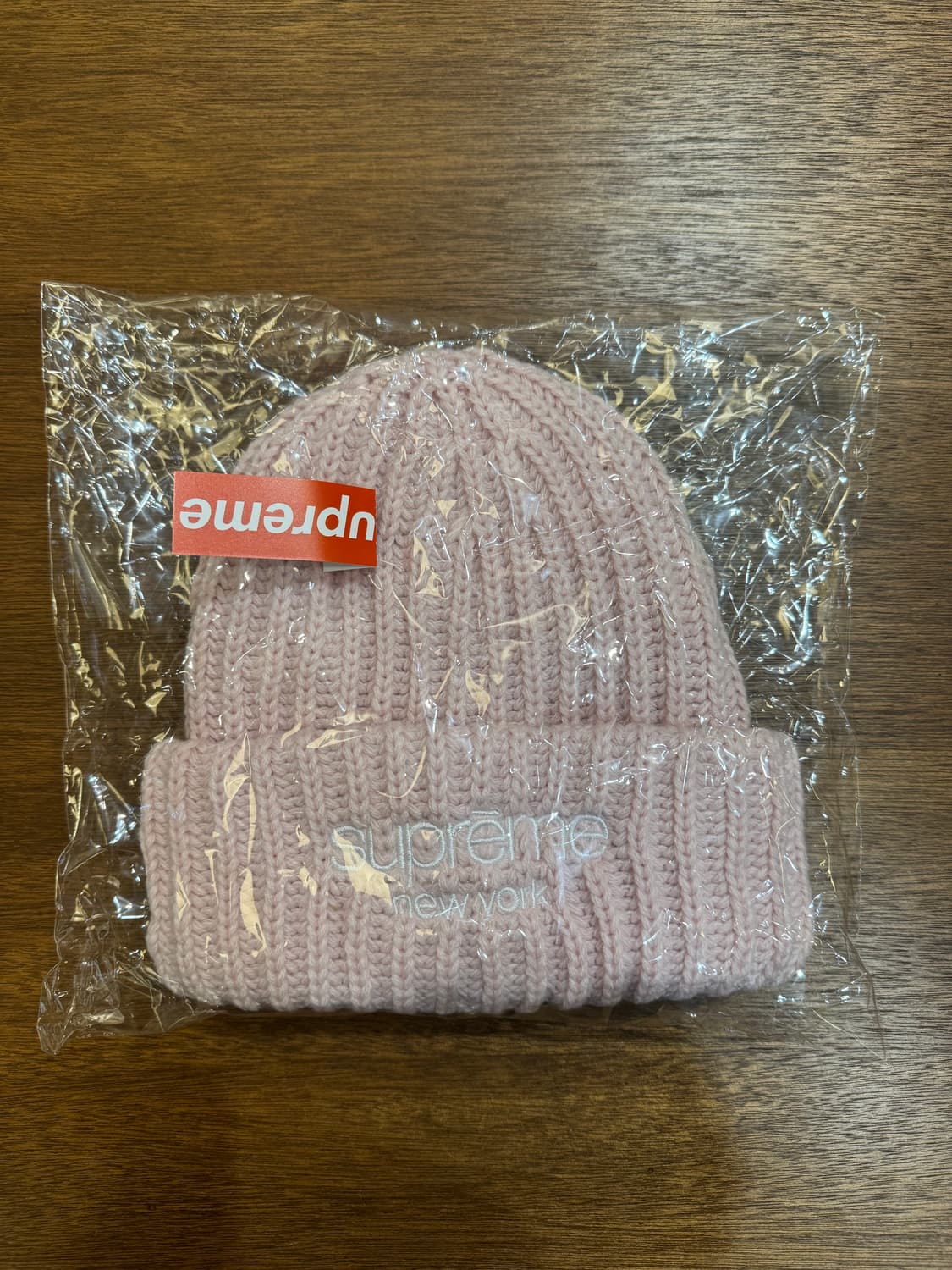 [OS] 슈프림 클래식 로고 청키 립드 비니 라이트 핑크  상품이미지6