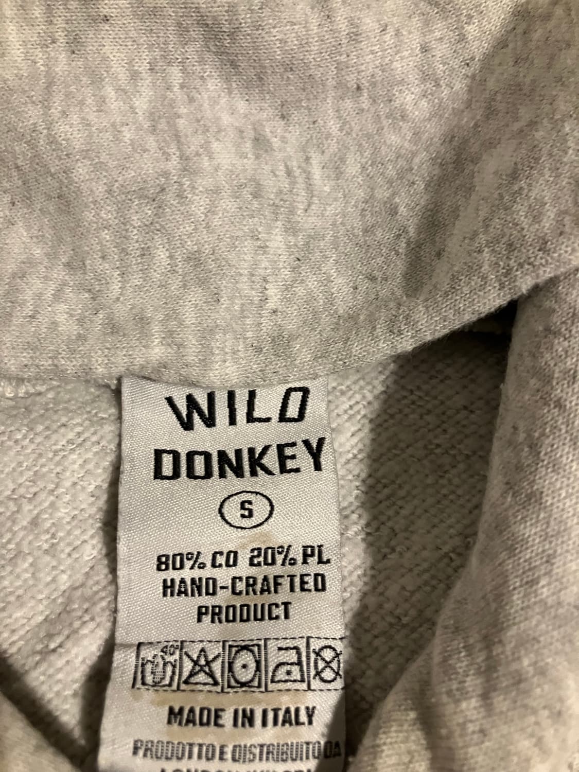 와일드동키 아이보리 후드 S 상품이미지3