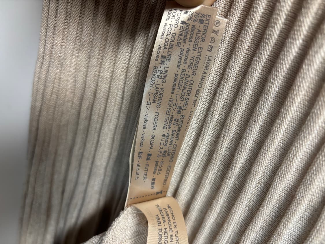 [S] 마시모 두띠 니트 플리티드 원피스 베이지 상품이미지6