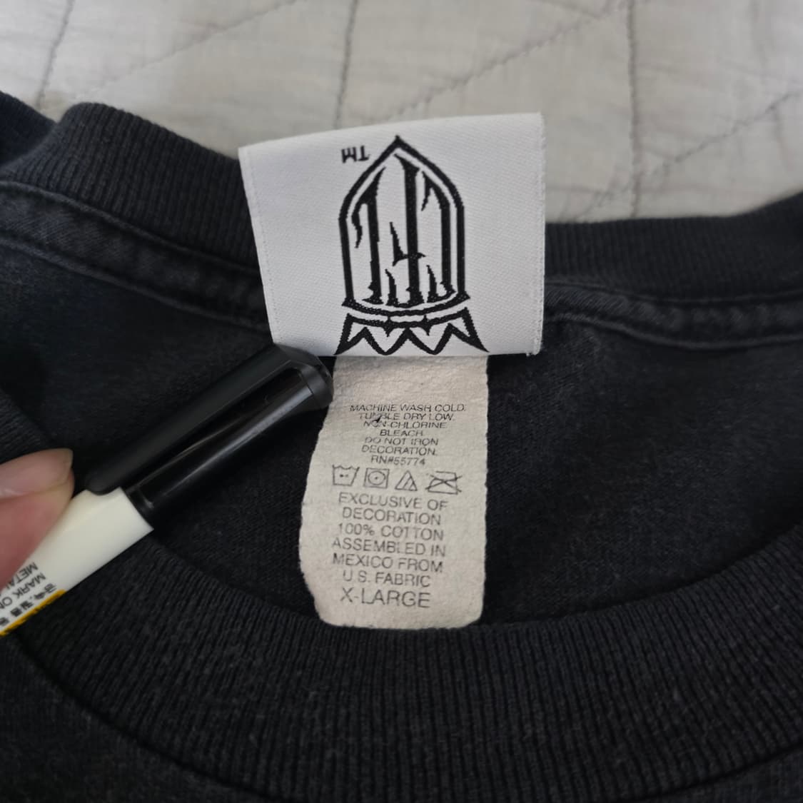 [XL] 빈티지 WCC 웨스트 코스트 차퍼스 아이언 크로스 롱슬리브 블랙 상품이미지10