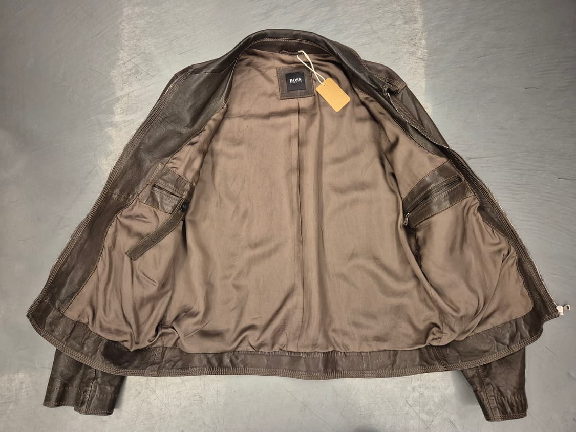 휴고보스 양가죽 싱글 자켓 상품이미지3