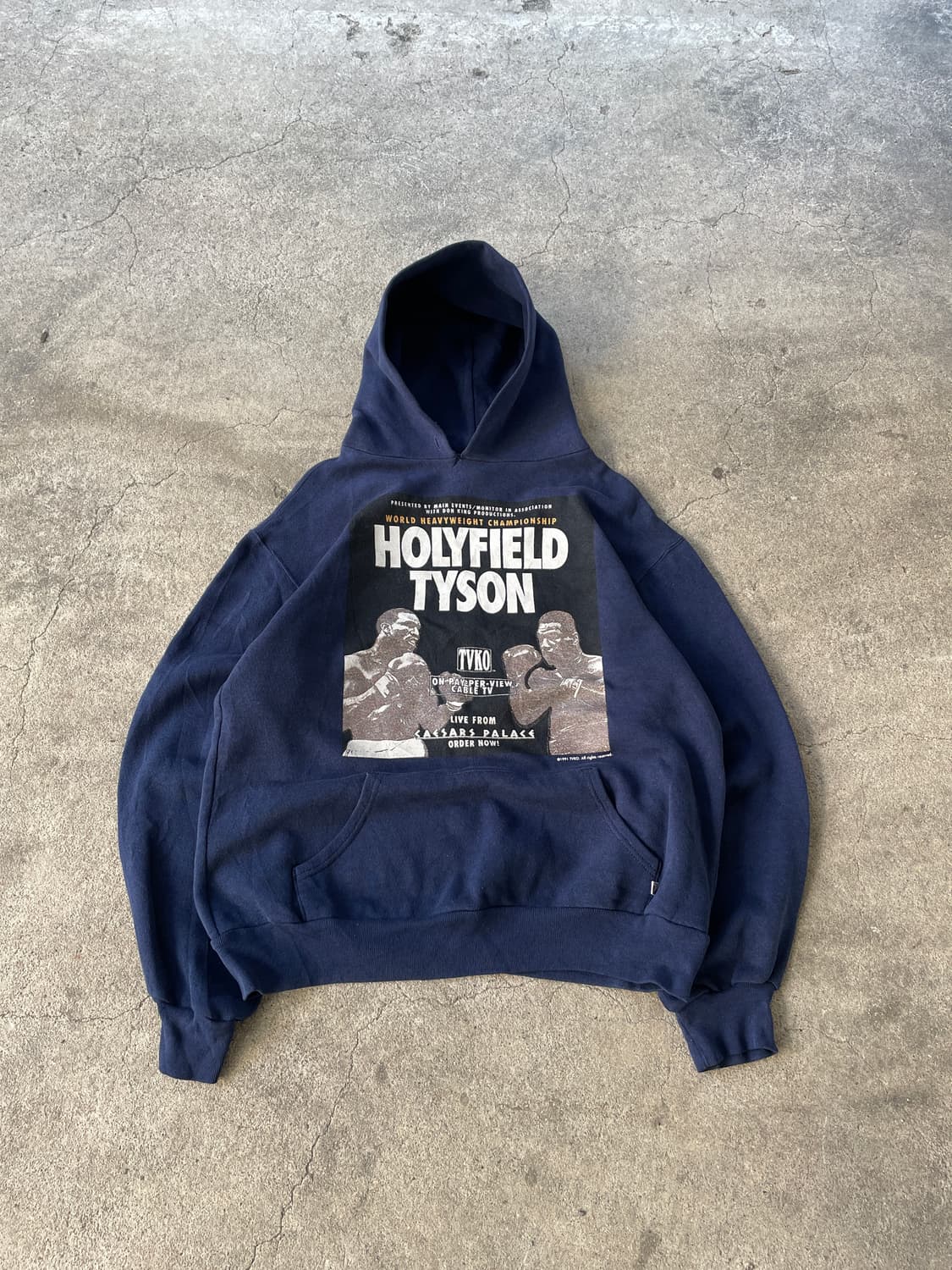 Rare!!) OG 1991 Mike Tyson  Promo Hoodie 상품이미지2