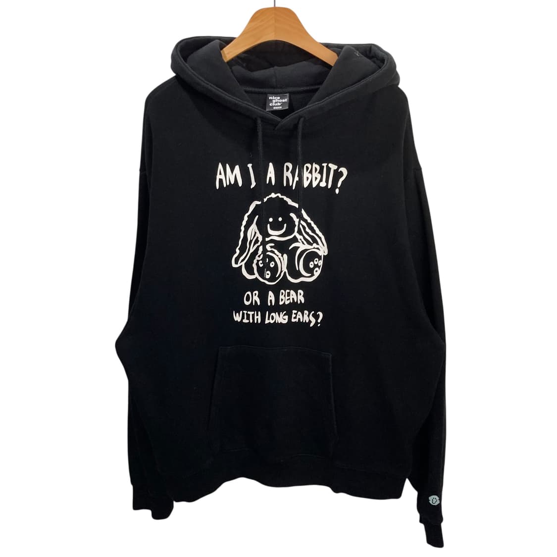 나이스고스트클럽 프린팅 블랙 후드 상품이미지2