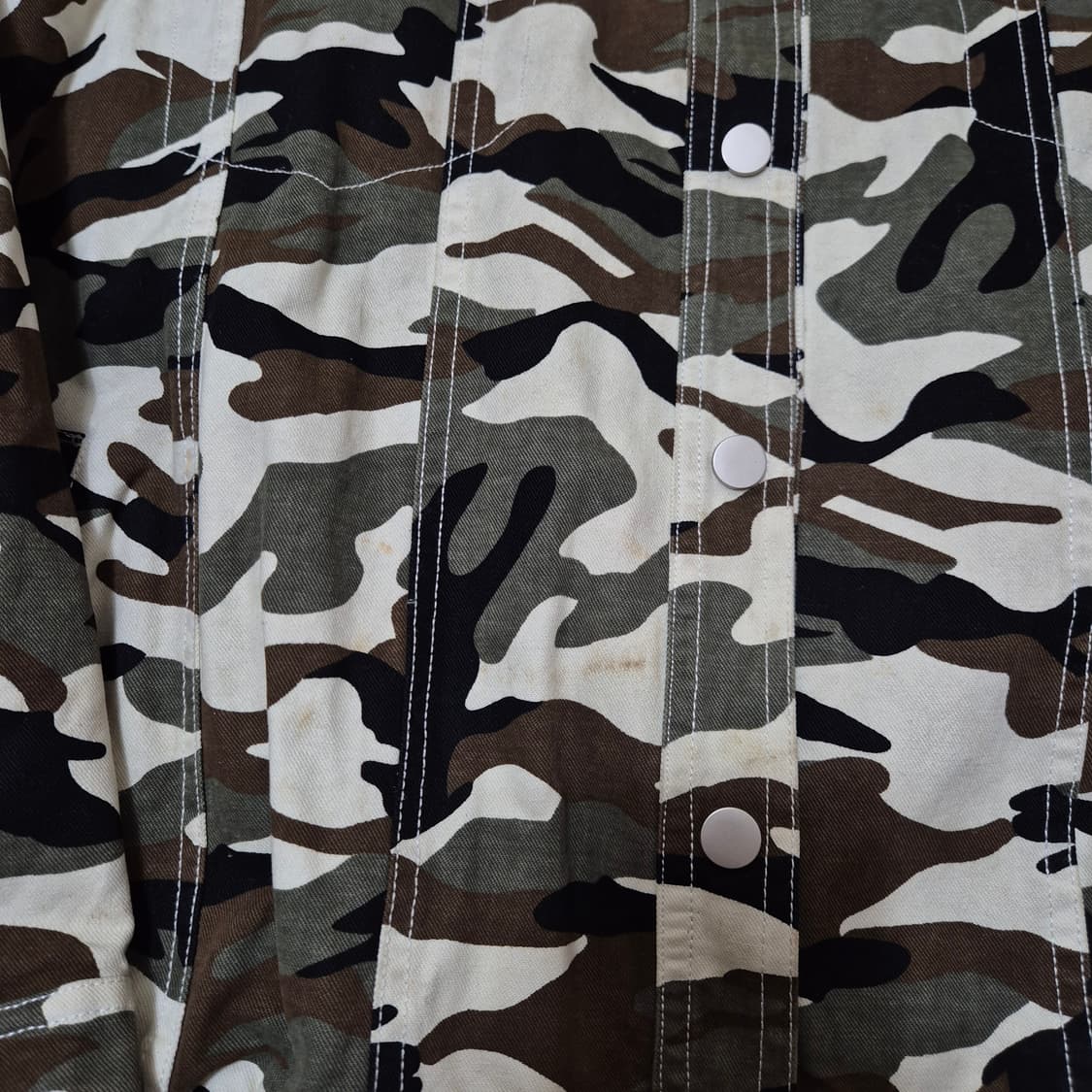 FR 영스타일 밀리터리 카모플라쥬 투포켓 코치자켓 M(95) 상품이미지4