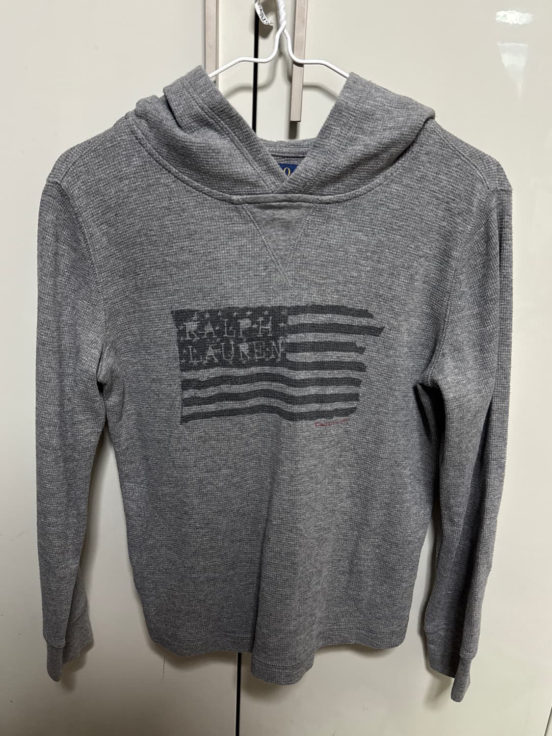 폴로 와플 후드티 후드롱슬리브 상품이미지1