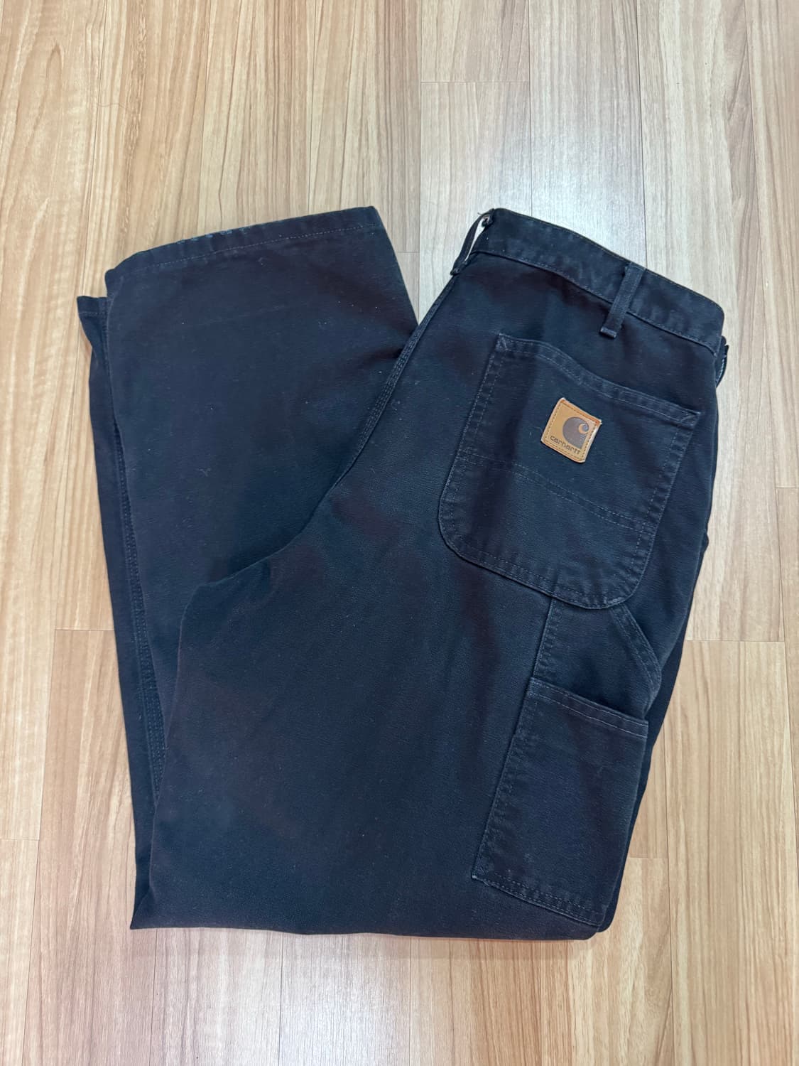 [35] 칼하트 싱글니 팬츠 블랙35x30 상품이미지7