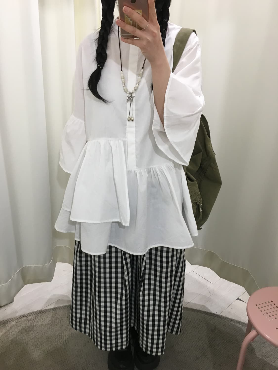 Gingham check skirt 상품이미지6