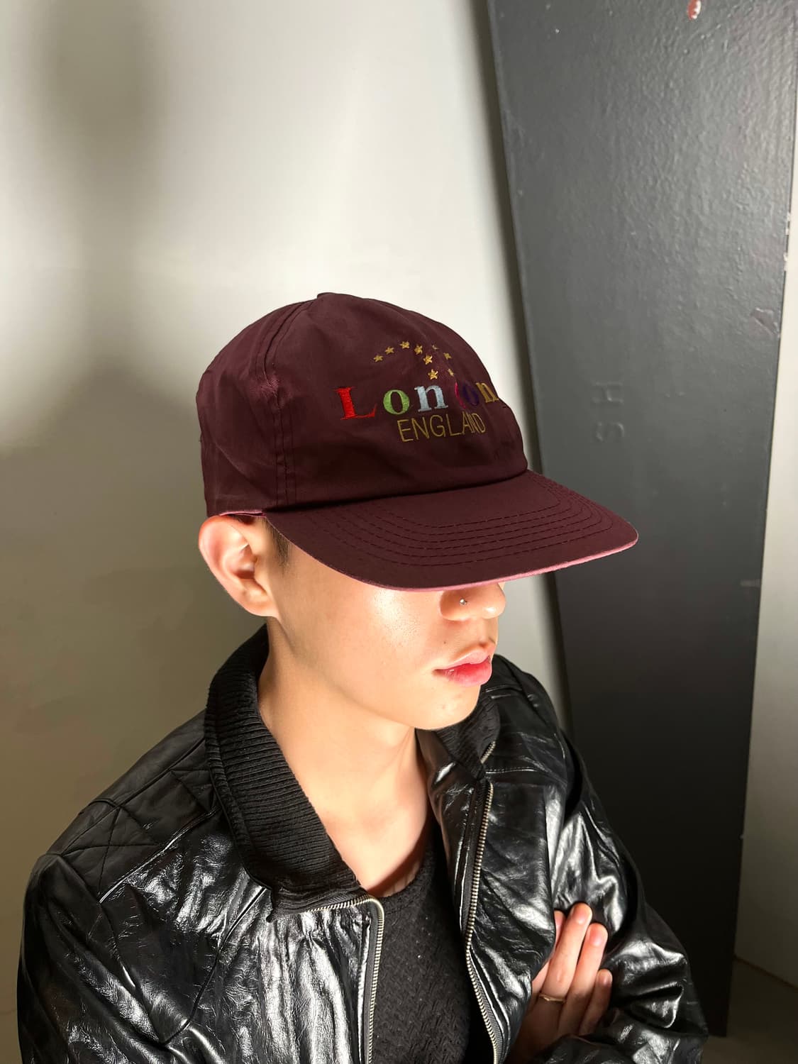 London Graphic Burgundy Cap 상품이미지1