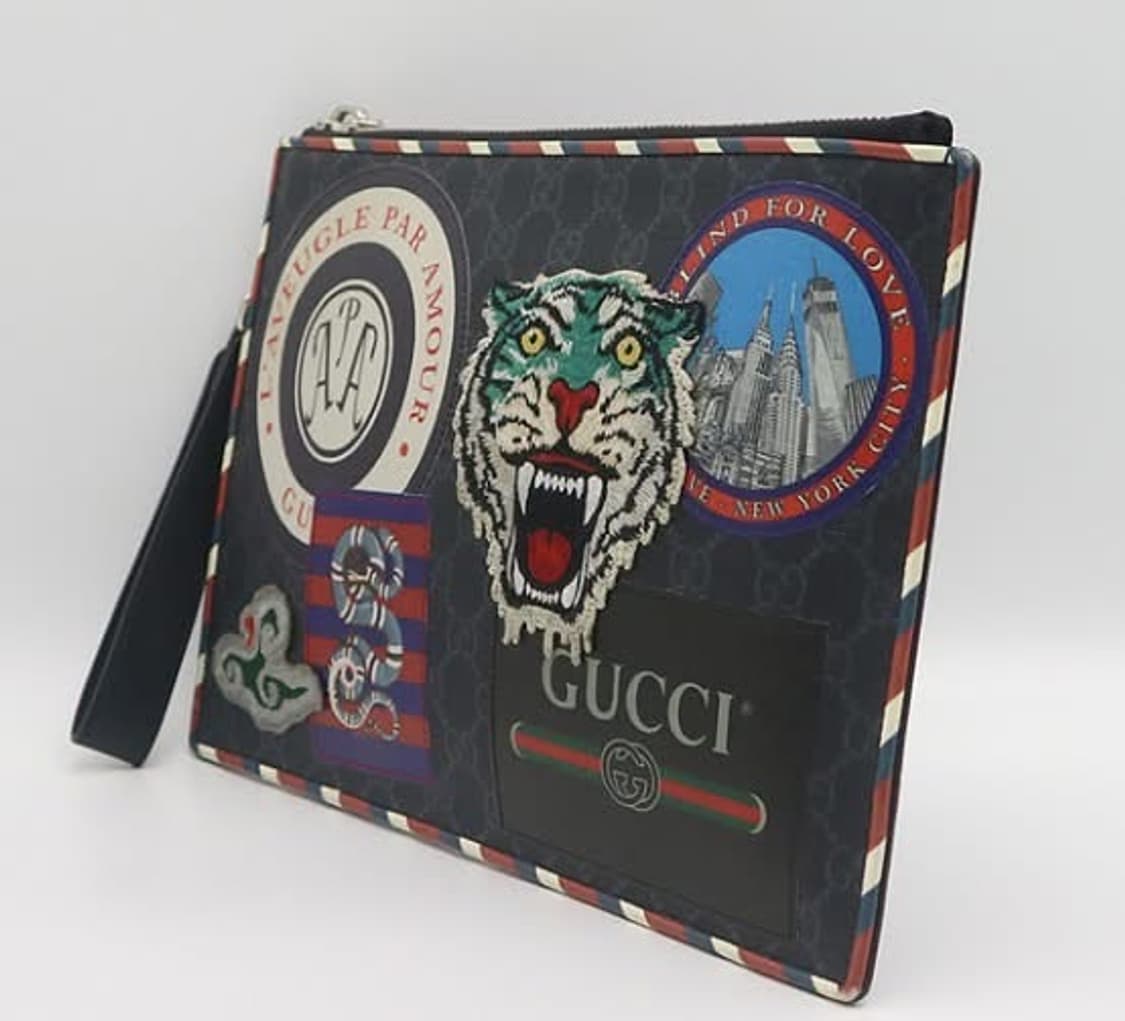 GUCCI GG 수프림 타이거 프린트 클러치백 상품이미지1