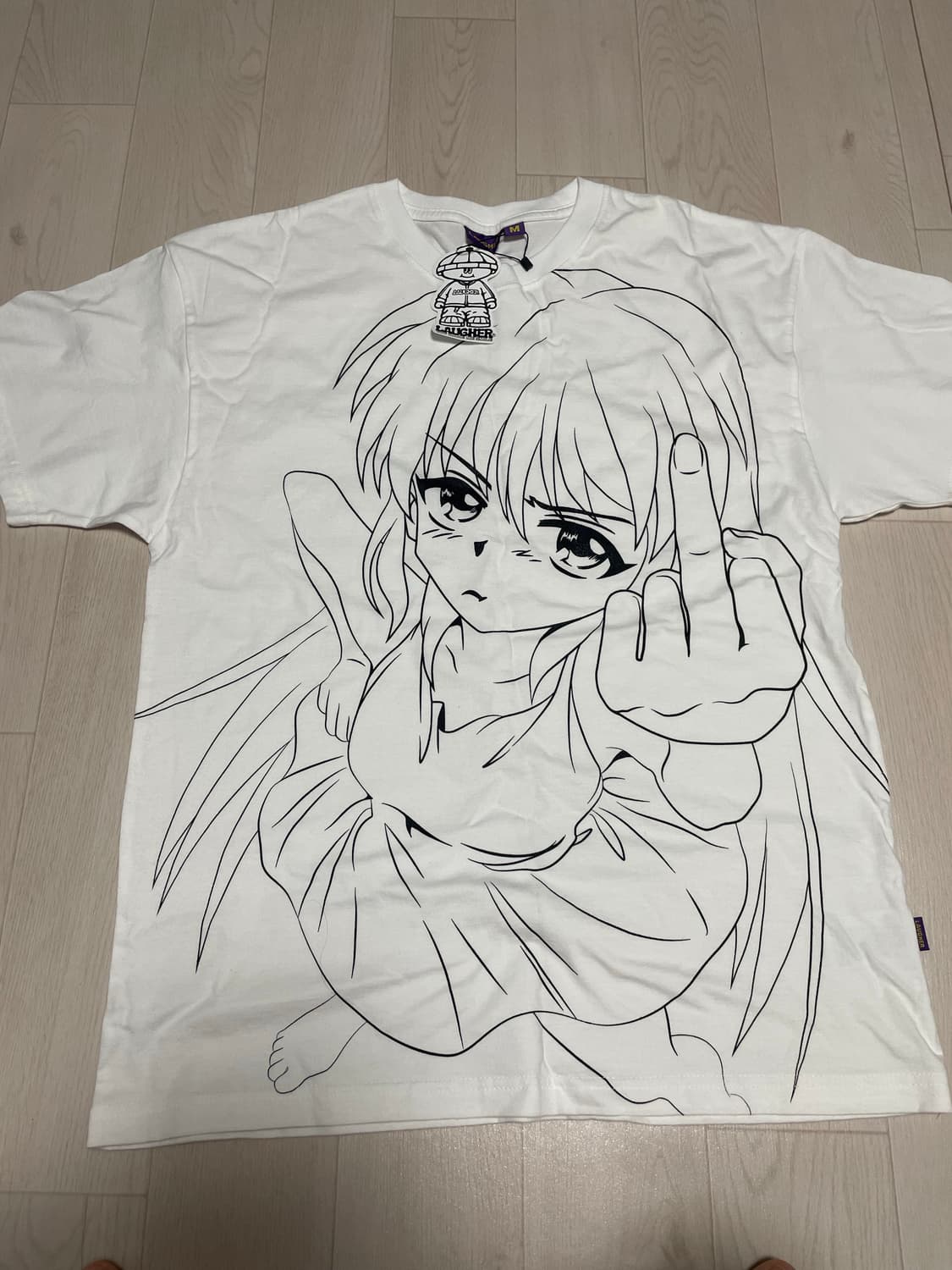 [새상품] 라퍼 히나 티셔츠 - 화이트 M사이즈 팝니다. 상품이미지5