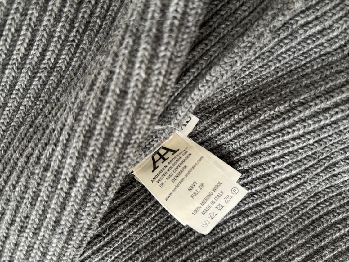 안데르센안데르센 풀집업 긴팔 니트 xs 상품이미지3