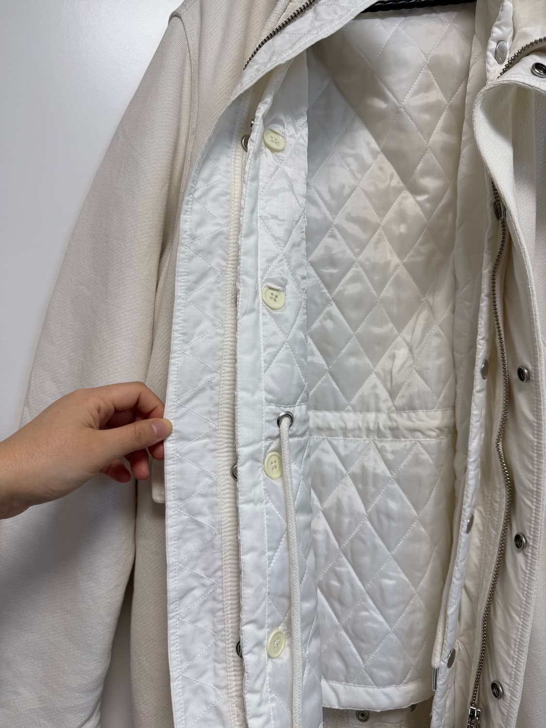 디젤 화이트 스노우파카 상품이미지2