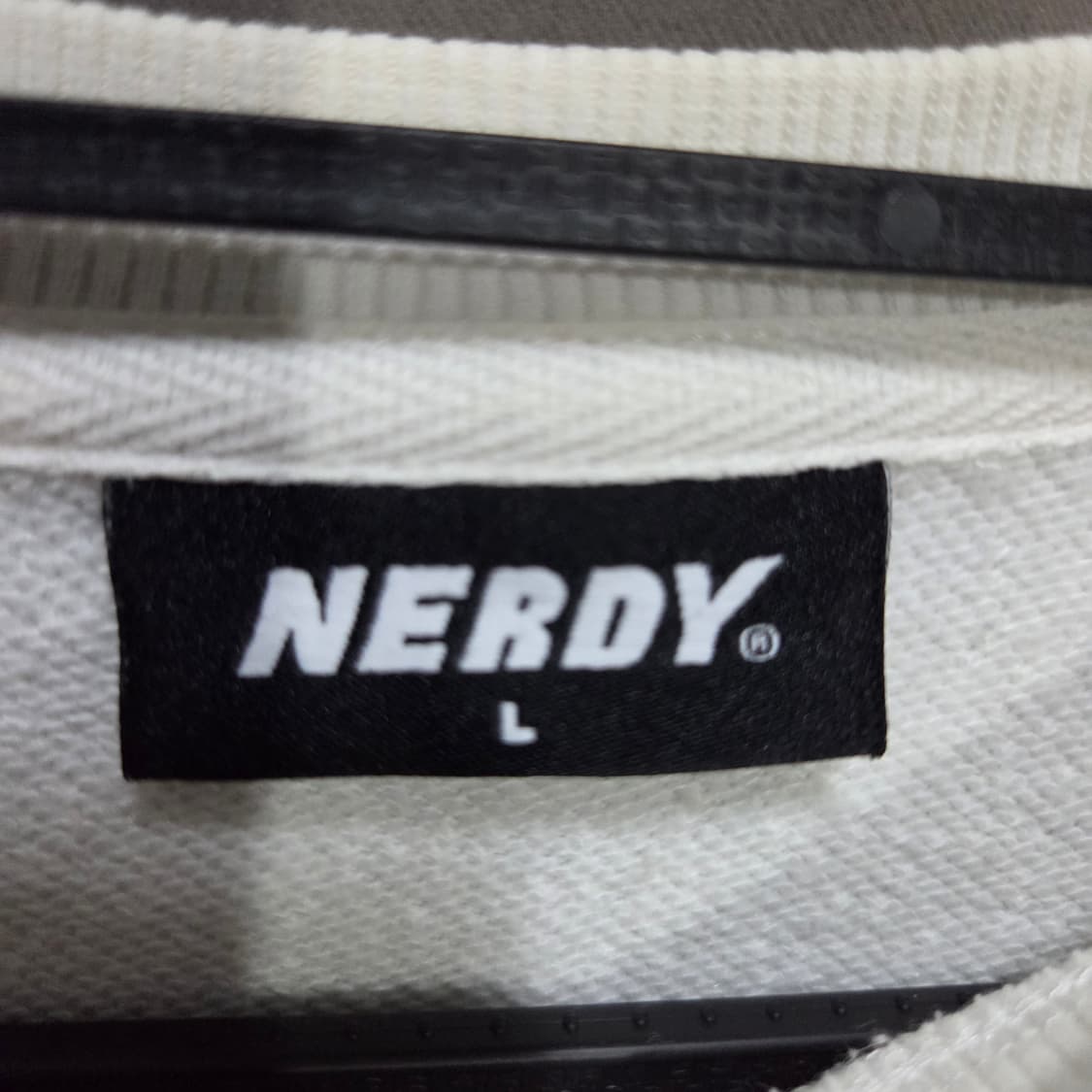 NERDY 프린팅 맨투맨 화이트 상품이미지2
