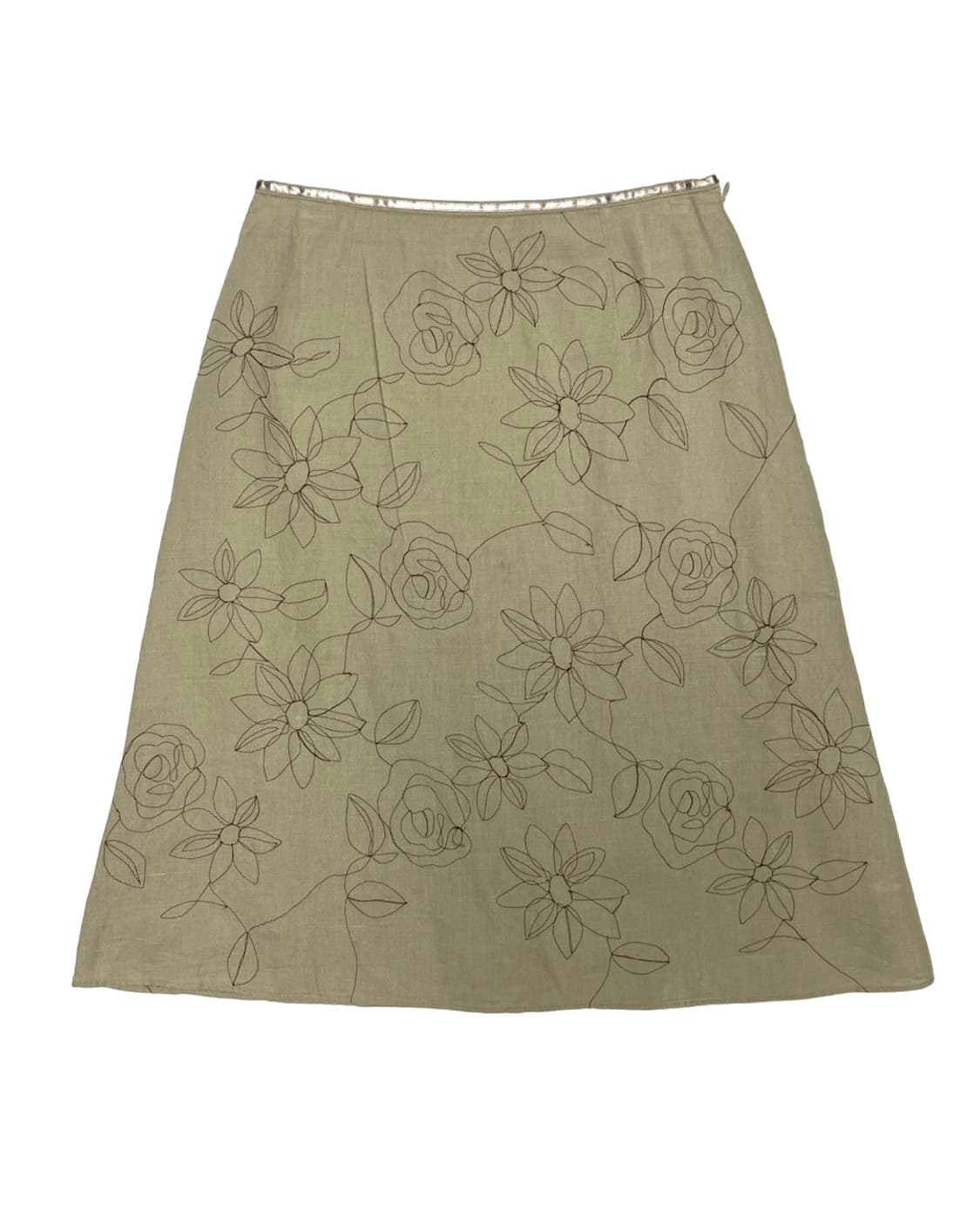 Flower stitch skirt 상품이미지1