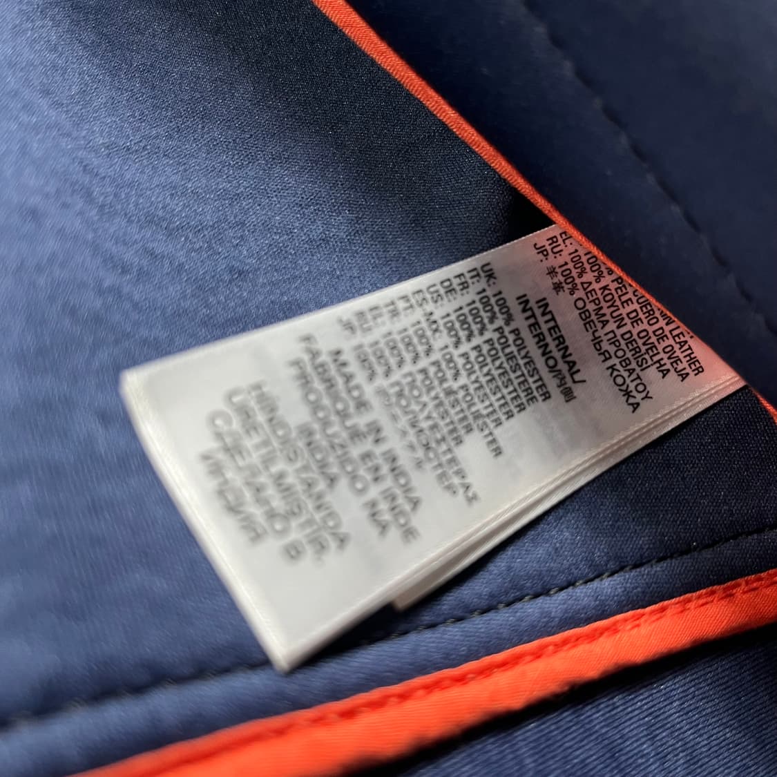 Diesel 디젤 시프스킨 가죽 라이더 봄버 자켓 (M) 상품이미지5