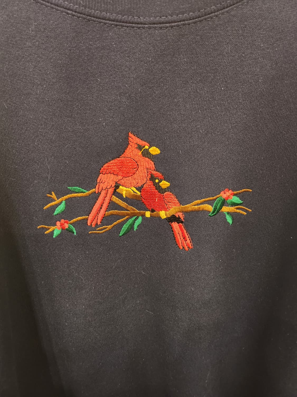 ((미국 빈티지))새🐦자수 네이비 맨투맨 상품이미지3