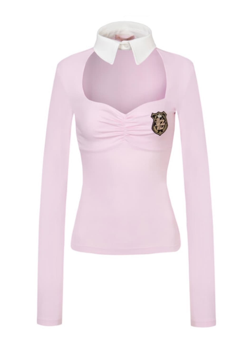 Charmy collar top (baby pink) 상품이미지1