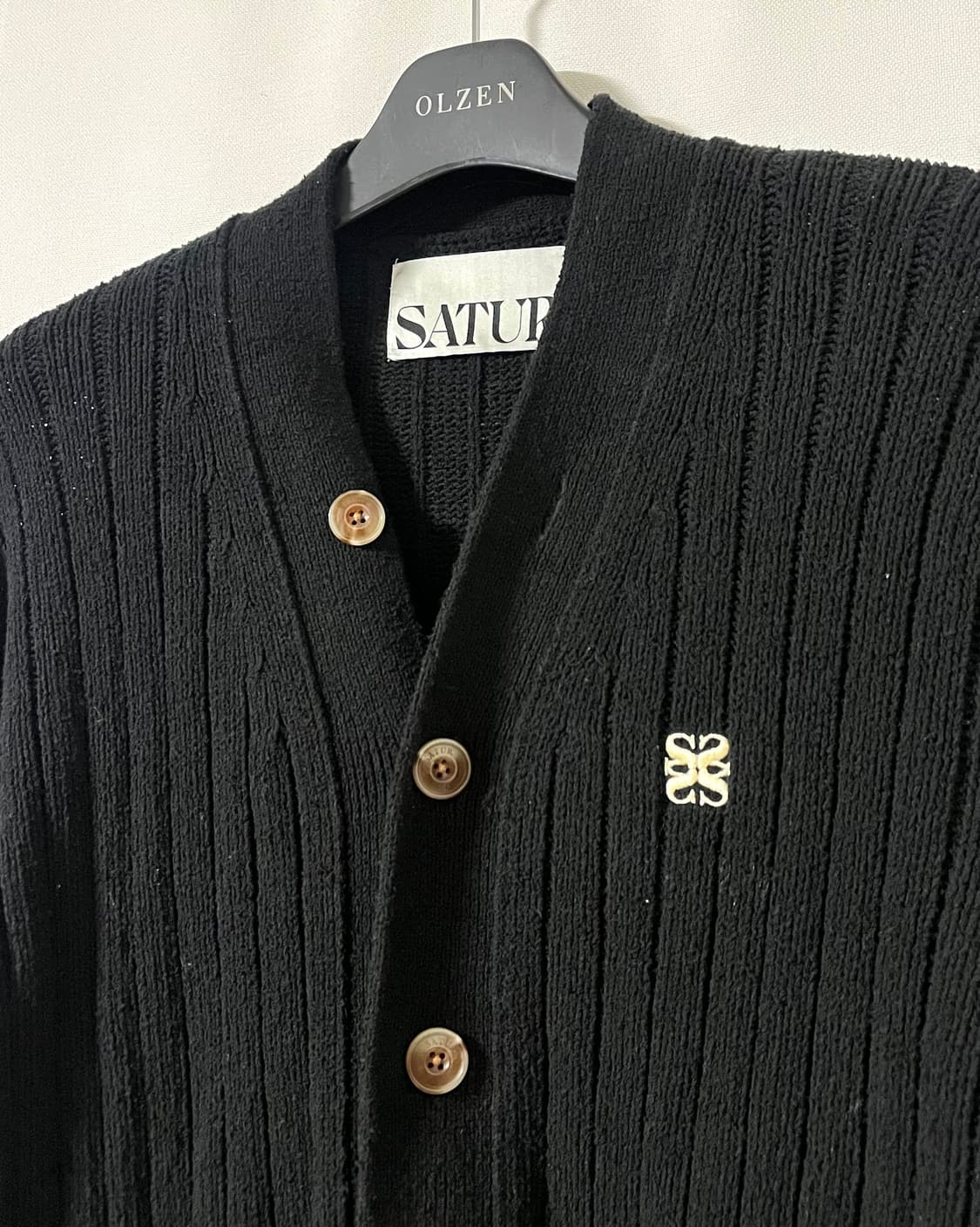 세터 부클 가디건 클래식 블랙 상품이미지6