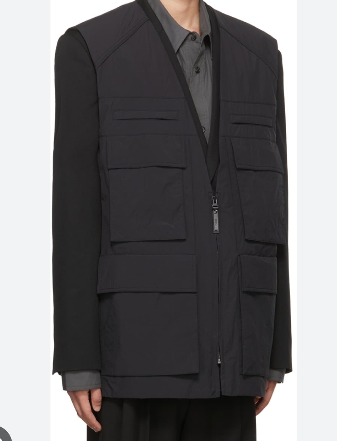 준지 투 레이어 베스트 블레이저 48사이즈 상품이미지8