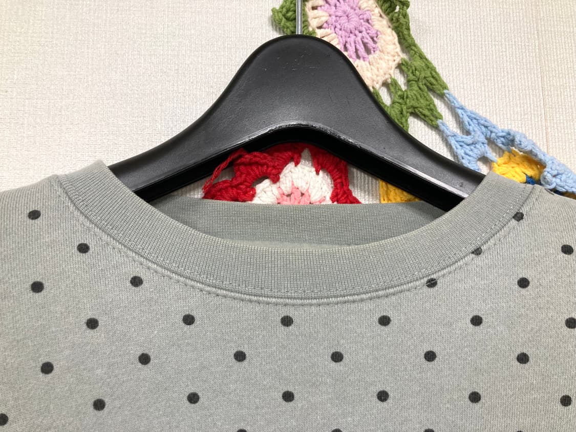 Stussy 스투시 스펠아웃 도트 땡땡이 맨투맨 _ 연그레이 상품이미지8