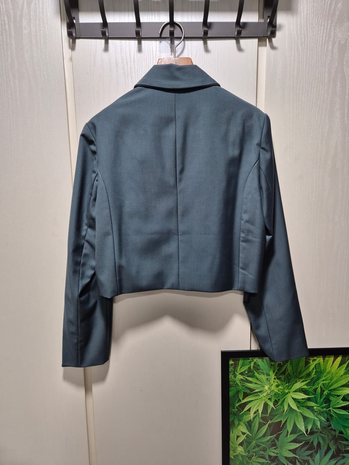 (타임세일)(새상품)스타일난다 크롭 자켓 청록카키 상품이미지10